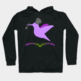 Violet Hummingbird Hoodie